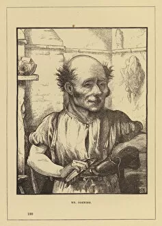 Charles Henry (after) Bennett Gallery: London People, Up a Court: Mr Cornish (engraving)