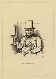 Charles Henry (after) Bennett Gallery: London People, The Excursion Train: The Agreeable Man (engraving)