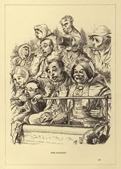 Charles Henry (after) Bennett Gallery: London People, At the Play: The Gallery (engraving)
