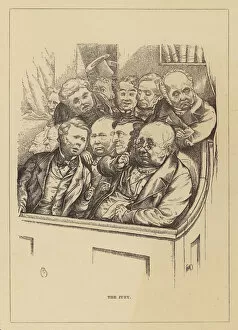 Charles Henry (after) Bennett Gallery: London People, At Westminster: The Jury (engraving)