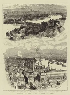 London, from the Top of St Paul's Cathedral (engraving) London, from the Top of St Paul's Cathedral (engraving)