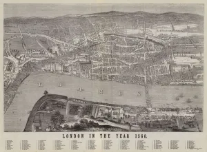 Broad Street Gallery: London in the Year 1560 (engraving)