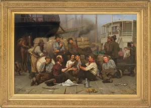 The Longshoremens Noon, 1879 (oil on canvas) The Longshoremens Noon, 1879 (oil on canvas)