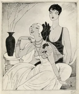 Lorelei and Dorothy, illustration from But Gentlemen Marry Brunettes by Anita Loos Lorelei and Dorothy, illustration from But Gentlemen Marry Brunettes by Anita Loos
