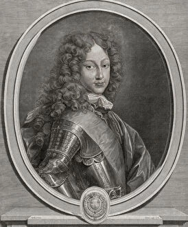 Seventeeth Century Collection: Louis, Duke of Bourgogne. Portrait. (print)