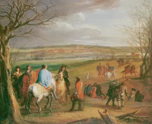 Louis XIV (1638-1715), King of France and of Navarre, before the Town of Dole (oil Louis XIV (1638-1715), King of France and of Navarre, before the Town of Dole (oil