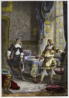 Louis XIV congedie Nicolas Fouquet - Louis XIV dismissing the Superintendent of Finance Louis XIV congedie Nicolas Fouquet - Louis XIV dismissing the Superintendent of Finance