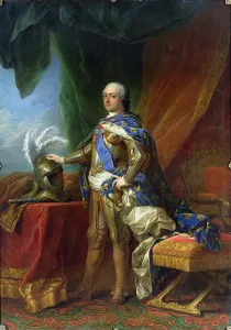 Louis XV (1715-74) King of France & Navarre, 1750 (oil on canvas) Louis XV (1715-74) King of France & Navarre, 1750 (oil on canvas)