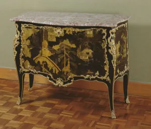Louis XV Commode (gold plated wood, bronze & marble) Louis XV Commode (gold plated wood, bronze & marble)