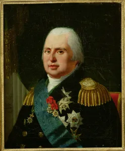 Louis XVIII (1755-1824) after 1815 (oil on canvas) Louis XVIII (1755-1824) after 1815 (oil on canvas)