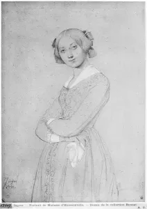 Louise de Broglie, Countess of Haussonville, 1842 (graphite & white highlights on paper) Louise de Broglie, Countess of Haussonville, 1842 (graphite & white highlights on paper)
