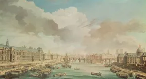 The Louvre, the Pont Neuf and the College des Quatre Nations, 1755 (oil on canvas) The Louvre, the Pont Neuf and the College des Quatre Nations, 1755 (oil on canvas)