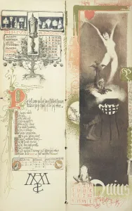 The Love Potion, the month of May for a magic calendar published in Art Nouveau' The Love Potion, the month of May for a magic calendar published in Art Nouveau'