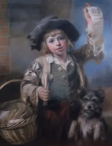 Peddler Gallery: Love Songs and Matches, 1793 (pastel on canvas)