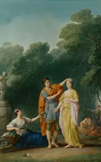 Brotherly Love Gallery: A Lover Crowning his Mistress, 1733 (oil on canvas)