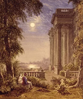 Images Dated 7th December 2005: Lovers by Moonlight, 1831 (w / c)