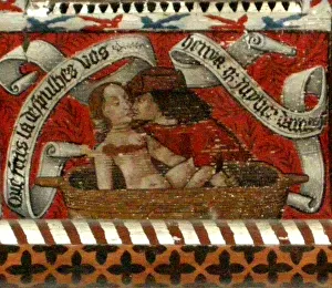 Photographer German Gallery: Lovers, panel of the abbotts ceiling (oil on wood)