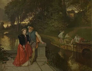 Suitor Gallery: Lovers in the Park (oil on panel)