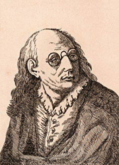 Luca Giordano, illustration from 75 Portraits Of Celebrated Painters From Authentic Luca Giordano, illustration from 75 Portraits Of Celebrated Painters From Authentic
