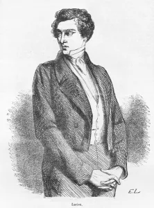 Lucien de Rubempre, illustration from Les Illusions perdues by Honore de Balzac Lucien de Rubempre, illustration from Les Illusions perdues by Honore de Balzac