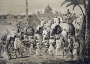 Lucknow, the principal street, from Voyages in India, 1859 (litho) Lucknow, the principal street, from Voyages in India, 1859 (litho)
