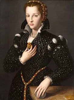 Lucrezia de Medici (1545-1561), 1560 (oil on panel) Lucrezia de Medici (1545-1561), 1560 (oil on panel)