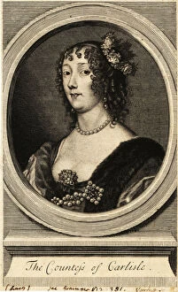 Anthony van (after) Dyck Collection: Lucy Hay, Countess of Carlisle, English courtier to King Charles, 1769 (engraving)