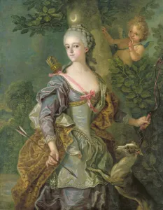 Luise Henriette Wilhelmine von Anhalt-Dessau (1750-1811) as Diana, 1765 (oil on canvas) Luise Henriette Wilhelmine von Anhalt-Dessau (1750-1811) as Diana, 1765 (oil on canvas)