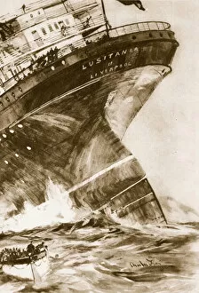 Keel Gallery: Lusitania, 1914-19 (litho)