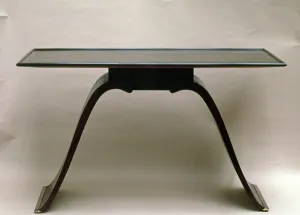 Macassin ebony table, with brass-bound feet, by Emile Jacques Ruhlmann, c.1930-32 Macassin ebony table, with brass-bound feet, by Emile Jacques Ruhlmann, c.1930-32