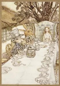 A Mad Tea Party, from Alice's Adventures in Wonderland, by Lewis Carroll, pub A Mad Tea Party, from Alice's Adventures in Wonderland, by Lewis Carroll, pub