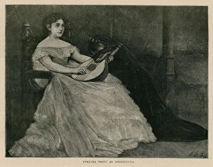 Madame Adelina Patti, opera singer, as Desdemona (engraving)