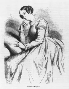 Madame de Bargeton, illustration from Les Illusions perdues by Honore de Balzac Madame de Bargeton, illustration from Les Illusions perdues by Honore de Balzac