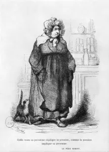 Madame Vauquer, illustration from Le Pere Goriot by Honore de Balzac (1799-1850) Madame Vauquer, illustration from Le Pere Goriot by Honore de Balzac (1799-1850)