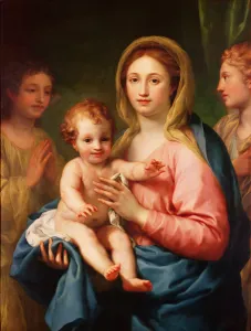 Madonna and Child with Two Angels, 1770-73 (oil on panel) Madonna and Child with Two Angels, 1770-73 (oil on panel)