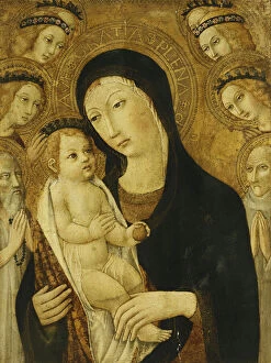Motherly Gallery: The Madonna and Child, with Saints Anthony Abbott and Bernadino of Siena