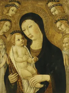 The Madonna and Child, with Saints Anthony Abbott and Bernadino of Siena The Madonna and Child, with Saints Anthony Abbott and Bernadino of Siena