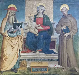 Madonna & Child Gallery: Madonna with Child and Saints (tempera on canvas)