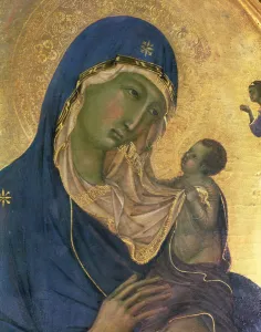 Madonna and Child with SS. Dominic and Aurea, detail of the Madonna and Child, c Madonna and Child with SS. Dominic and Aurea, detail of the Madonna and Child, c