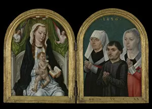 Seraphs Gallery: Madonna with three donors, 1486 (oil on panel)
