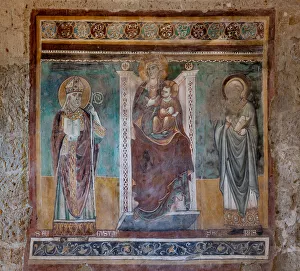 Madonna enthroned with the Saints Augustine and Severus, Oratory of the Crucifix Madonna enthroned with the Saints Augustine and Severus, Oratory of the Crucifix