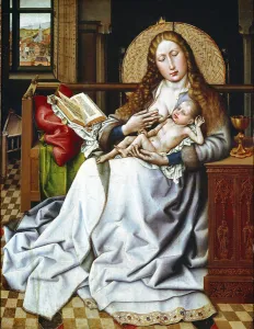Madonna with firewall Painting on wood by Robert Campin called the Master of Flemalle Madonna with firewall Painting on wood by Robert Campin called the Master of Flemalle