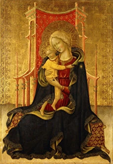Images Dated 3rd September 2012: The Madonna of Humility (tempera on gold ground panel)