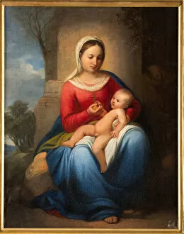 L Ottocento Gallery: Madonna and Infant Jesus (oil on canvas)