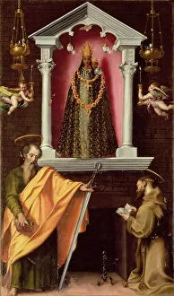 The Madonna of Loreto with Saint Paul and Saint Francis (oil on canvas)