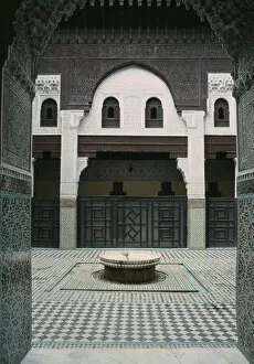 Meknes Collection: Madrasa Bou Inamia, courtyard (photo)
