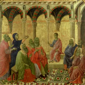 Maesta: Christ Among the Doctors, 1308-11 Maesta: Christ Among the Doctors, 1308-11