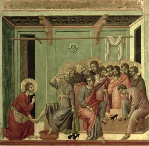 Maesta: Christ Washing the Disciples Feet, 1308-11 Maesta: Christ Washing the Disciples Feet, 1308-11