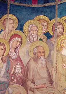 Maesta, detail of saints, 1315 (fresco)