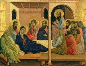 Maesta: The Virgin Taking Leave of the Disciples, 1308-11 Maesta: The Virgin Taking Leave of the Disciples, 1308-11